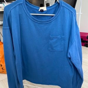 Cropped Blue Sweatshirt